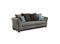 Couch - 83" X 33" X 37" Sottile #54 Graphite Sottile #50 Black   100% Polyester Sofa