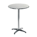Cheap Bar Stools - 27.5" X 27.5" X 42" Stainless Steel Bar Table with Aluminum Base and Column