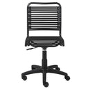 Best Office Chair - 18.12" X 24" X 37.21" Black Flat Bungie Cords Low Back Office Chair with Graphite Black Frame and Base