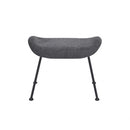 Grey Ottoman - 22.45" X 18.12" X 16.93" Dark Gray Fabric Ottoman