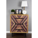Cabinet - 30" x 23.75" x 15.75" MDF Brown Contemporary Wooden Cabinet