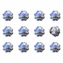 Dresser Knobs - 1.5" x 1.5" x 1.5" Ceramic/Metal Ruby Red 12 Pack Knob