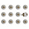 Dresser Knobs - 1.5" x 1.5" x 1.5" Ceramic/Metal Multicolor 12 Pack Knob