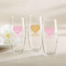 36-Personalized 9 oz. Stemless Champagne Glasses - Baby Love-Personalized Coasters-JadeMoghul Inc.