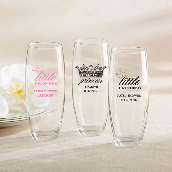 36-Personalized 9 oz. Stemless Champagne Glasses - Little Princess-Personalized Coasters-JadeMoghul Inc.
