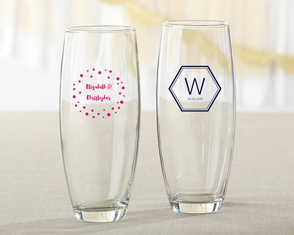 36-Personalized 9 oz. Stemless Champagne Glasses - Modern Classic-Personalized Coasters-JadeMoghul Inc.