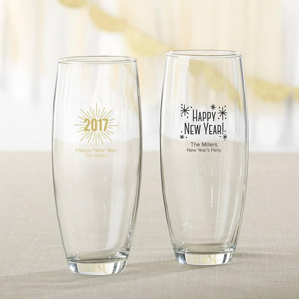 36-Personalized 9 oz. Stemless Champagne Glasses - New Years-Personalized Coasters-JadeMoghul Inc.