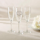 36-Personalized Champagne Flutes - Classic-Wedding Ceremony Accessories-JadeMoghul Inc.