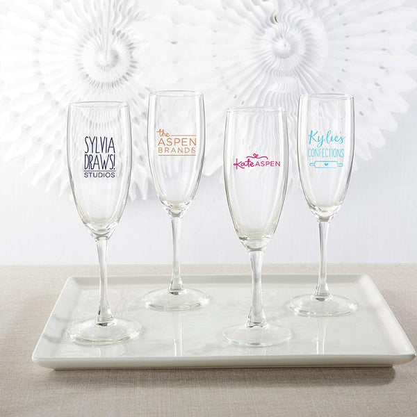 36-Personalized Champagne Flutes - Custom Design-Wedding Signs-JadeMoghul Inc.