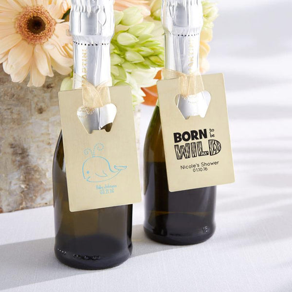 36-Personalized Gold Credit Card Bottle Openers - Baby Shower-Bridal Shower Decorations-JadeMoghul Inc.