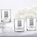 36-Personalized Shot Glasses/Votive Holders - Eat, Drink & Be Married-Boy Wedding / Ring bearer-JadeMoghul Inc.