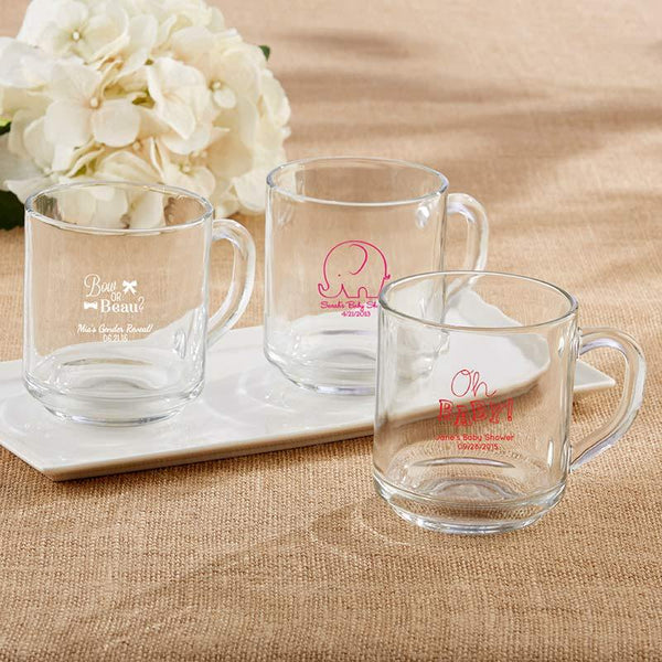 36 - "Rise and Shine" 10 oz. Glasses Coffee Mugs - Baby-Personalized Coasters-JadeMoghul Inc.