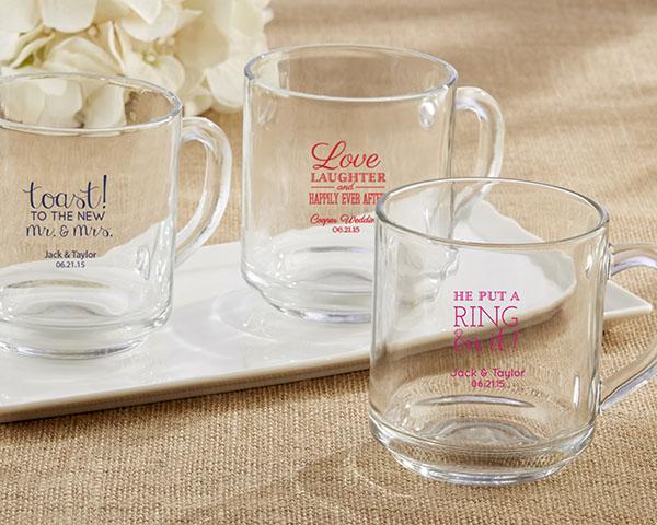 36 - "Rise and Shine" 10 oz. Glasses Coffee Mugs - Wedding-Personalized Coasters-JadeMoghul Inc.