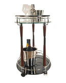 Home Essentials - 18.75" x 29.75" x 27.375" Chrome - Serving Trolley