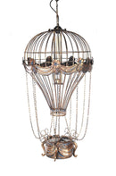 Accent Decor - 23" x 23" x 41" Vintage Hot Air Balloon Pendant