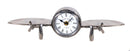 Modern Table Clock - 3" x 13.5" x 4.5" Aeroplane Table Clock