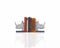 Rustic Bookshelf - 6" x 6.5" x 8" Rhino Head Bookend Set of 2