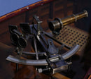 Wooden Box - 8.5" x 8" x 4.5" Nautical Sextant in Wood Box - Large