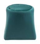 Tufted Ottoman - 19.1" x 19.1" x 17.1" Green, Velvet, Wood, Ottoman