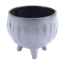 Ceramic Planters - 9.8" x 9.8" x 8.1" Gray, Ceramic, Planter