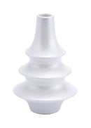 Decorative Glass Bottles - 4.9" x 4.9" x 7.7" Pearl White, Ceramic, Small Bottle