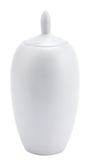 Vintage Cookie Jars - 7.5" x 7.5" x 15.4" Pearl White, Ceramic, Medium Jar