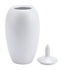 Vintage Cookie Jars - 7.5" x 7.5" x 15.4" Pearl White, Ceramic, Medium Jar