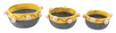 Basket Case - 9.5" x 9.5" x 5.9" Multicolor, Cotton, Baskets - Set of 3