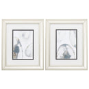 Picture Frame Set - 10" X 12" Champagne Gold Color Frame Natural Geode (Set of 2)