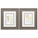 Picture Frame Set - 11" X 13" Distressed Wood Toned Frame Starting Fresh (Set of 2)