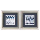Digital Picture Frame - 13" X 13" Brushed Silver Frame Chevron Pattern (Set of 2)