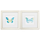 Christmas Picture Frame - 12" X 12" Champagne Gold Color Frame Butterfly Traces (Set of 2)