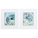 White Collage Picture Frames - 14" X 16" Matte White Frame Echinoidia (Set of 2)