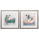 Square Picture Frames - 17" X 17" Metallic Bronze Frame Mooving In (Set of 2)