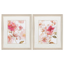 Vintage Picture Frames - 18" X 21" Champagne Gold Color Frame Peonies Roses (Set of 2)
