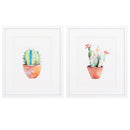 White Collage Picture Frames - 17" X 20" Matte White Frame Cactus (Set of 2)