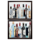 Wedding Picture Frames - 27" X 21" Brown Frame Wine & Spirit (Set of 2)