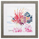Wedding Picture Frames - 23" X 23" Woodtoned Frame Sea Creature Fish