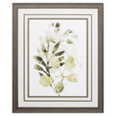 Wedding Picture Frames - 27" X 33" Distressed Wood Toned Frame Lichen & Leaves II