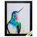 Decorative Picture Frames - 14" X 18" Dark Wood Toned Frame Hums The Word II