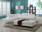 Sectional Sofa - 124" X 94" X 36" White Sectional LAF