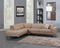 Cheap Sectional Couch - 117" X 50" X 30" Beige  LAF Sectional