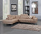 Cheap Sectional Couch - 117" X 50" X 30" Beige LAF Sectional