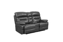 Leather Loveseat - 78" X 40" X 41" Gray Console Loveseat