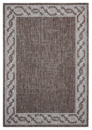 Brown Rug - 94" x 126" x 0.04" Brown Polypropylene Oversize Rug