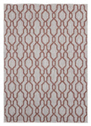 Large Area Rugs - 94" x 126" x 0.04" Terracotta Polypropylene Oversize Rug