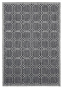 Black Rug - 94" x 126" x 0.04" Black Polypropylene Oversize Rug