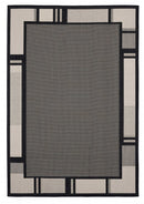 Black Rug - 63" x 90" x 0.04" Black Polypropylene Area Rug