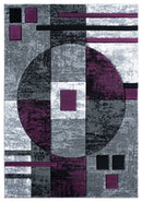 Stair Rug Runner - 31" x 88" x 0.5" Plum Olefin/Polypropylene Runner Rug