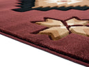 Brown Area Rugs - 94" x 126" x 0.53" Brown Olefin/Polypropylene Area Rug